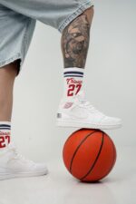 جردن ۱ مید سفید (Jordan1 mid swoosh tour) مردانه