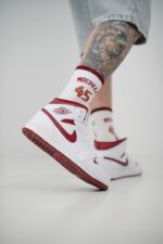 جردن۱ مید سفید قرمز (jordan1 midn Reverse Chicago ) مردانه - Image 2