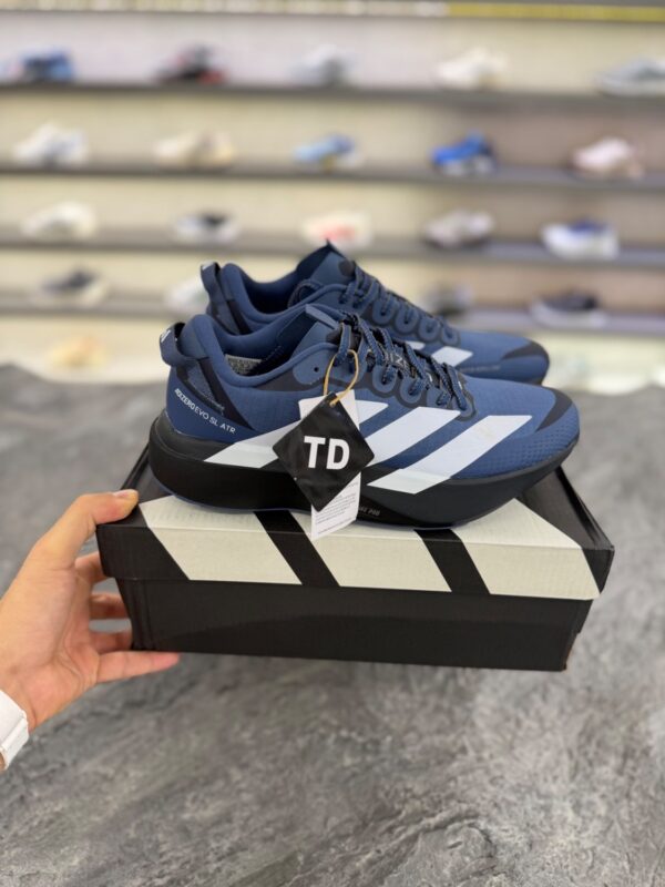 کتونی رانینگ آدیداس Adidas  Evo SL ATR Running shoes Blue/Black/White)  Adizero Evo SL AT) - Image 3