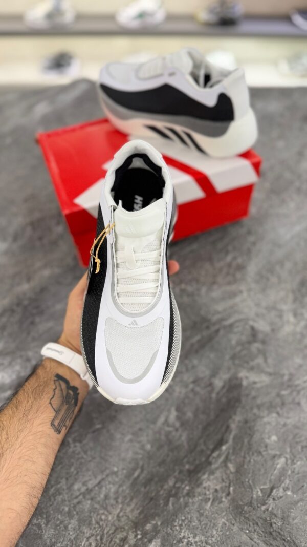 کتونی رانینگ آدیداس هایپربوست (Adidas running HyperBoot White Black) مردانه زنانه - Image 4