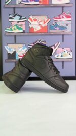 جردن 1 مید تمام مشکی (Jordan1 mid Full Black) مردانه
