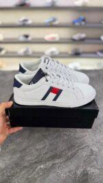 ونس تامی سفید (Tommy Hilfiger corporate Leather Sneaker) مردانه - Image 2