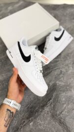کتونی نایک ایرفورس وان سفید مشکی (Nike airforce1 white black) مردانه