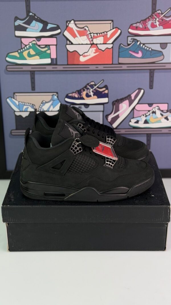 کتونی جردن4 بلک کت (jordan4 black cat) مردانه - Image 4