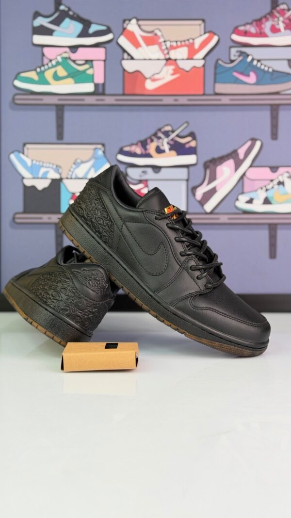 chuanwo1 جردن وان لو مشکی چوآنوو(jordan1 low black chuanwo) مردانه - Image 1