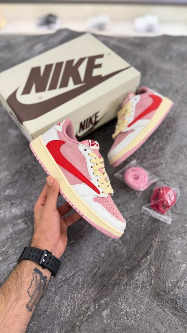 جردن ترویس صورتی قرمز (Jordan travis shy pink) دخترانه - Image 3