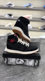 جردن 1 ساقدار جین مشکی (Jordan1 high Flight Club) مردانه - Image 2