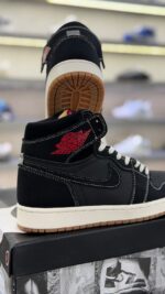 جردن 1 ساقدار جین مشکی (Jordan1 high Flight Club) مردانه - Image 3