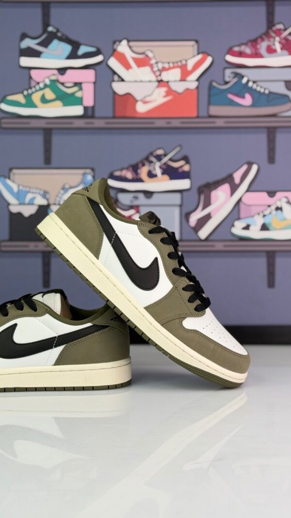 کتونی جردن وان لو اولیو (jordan1 low medium olive) مردانه - Image 1