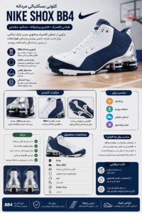 کتونی بسکتبالی نایک شاکس Nike Shox BB4)BB4) مردانه