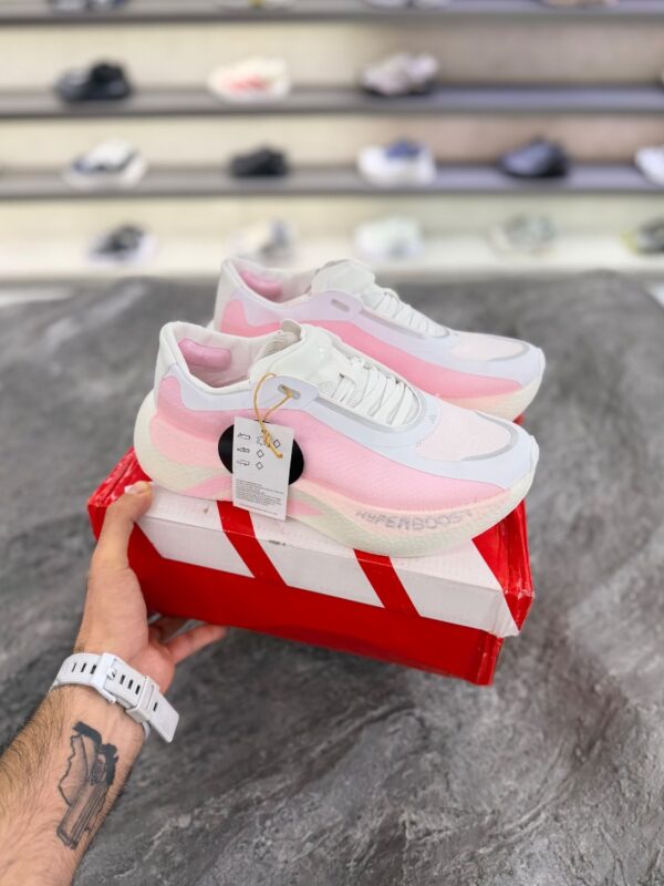 کتونی رانینگ آدیداس هایپربوست صورتی دخترانه (Adidas hyperBoost running Shoe Pink/White) - Image 2