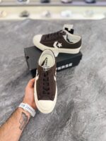 کانورس استار پلیر ۷۶ مدل ساق کوتاه - رنگ قهوه‌ای شکلاتی (Converse Star Player 76 Low Top - Dark Chocolate Brown / Egret) - Image 3