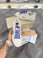 کتونی گلدن گوس بال استار سفید با ستاره نقره‌ای و بند آبی (Golden Goose Ball-Star White Leather Sneakers with Silver Metallic Star & Blue Laces) - Image 3