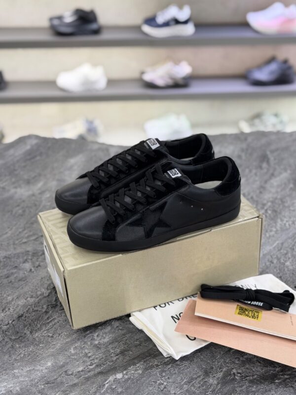 کتونی گلدن گوس سوپر استار مشکی ( Golden Goose Super-star Black) - Image 6