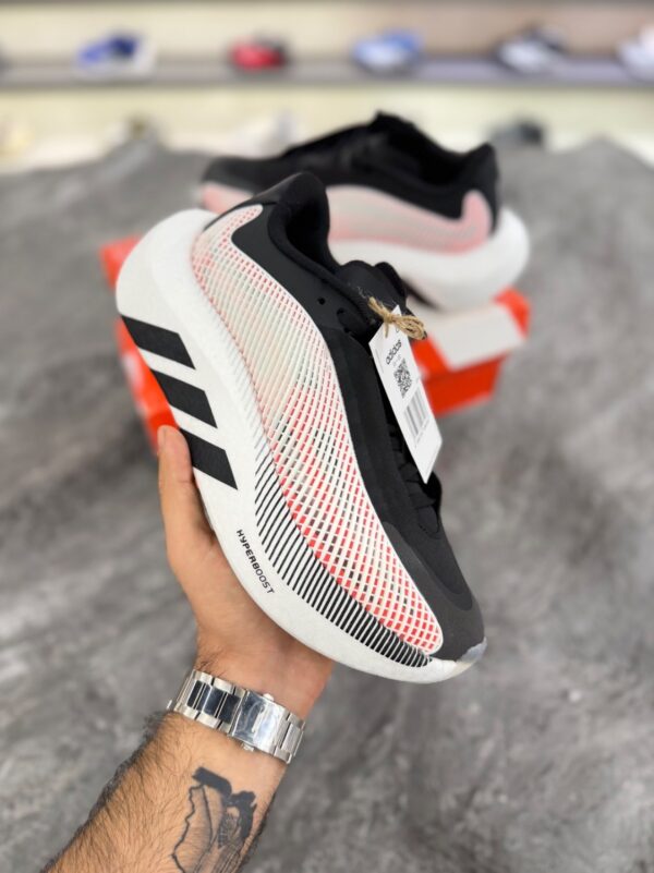 کتونی رانینگ آدیداس هایپربوست یوفوریا سفید قرمز (Adidas HyperBoost Euphoria White/Red/black) - Image 4