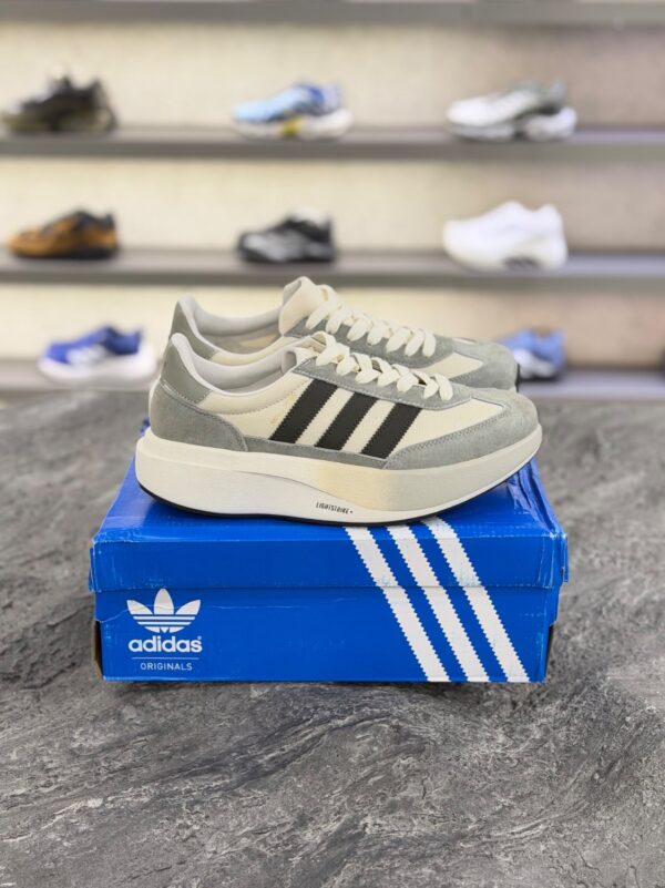 کتونی اسپرت آدیداس اس ال72کرم خاکستری(Adidas SL 72 Pro Silver Pebble Shadow Olive Beige) - Image 2
