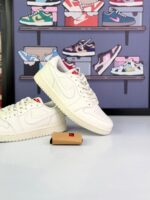 کتونی ایرجردن 1 لو (ساق کوتاه) سفید (Air Jordan 1 Low Full White) - Image 3