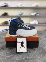 کتونی ایرجردن 12 سفید سورمه ای (Air Jordan 12 White/Navy) - Image 2