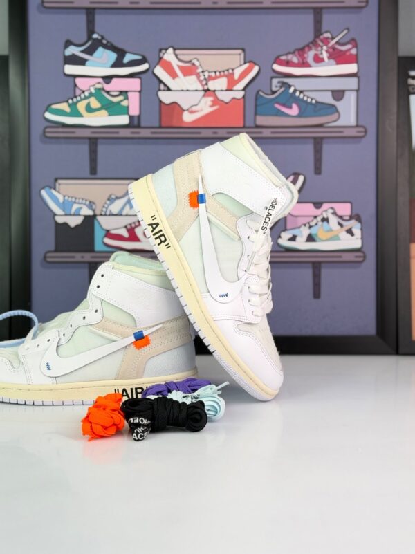 کتونی ایرجردن 1 ساقدار آف وایت سفید (Air Jordan1 High Off-White White Color) کتونی ایرجردن 1 ساقدار آف وایت سفید (Air Jordan1 High Off-White White Color)