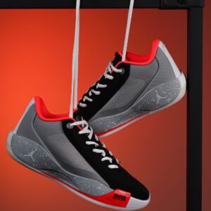 کتونی بسکتبال جردن لوکا 77 طوسی با ترکیب مشکی و نارنجی (Jordan Luka77 Gray/Black/Orang)